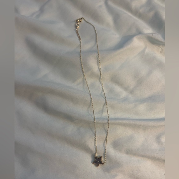 Kendra Scott necklace gold and purple star - Picture 2 of 3